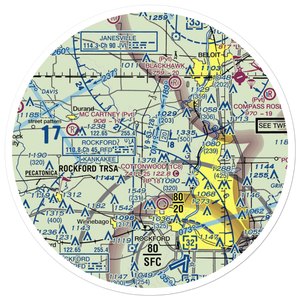 Darrington Airport (LL80) VFR Sectional Sticker (30 mile)
