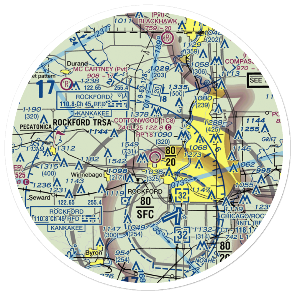 Lz Fairwinds Airport (LL78) VFR Sectional Sticker (30 mile) 