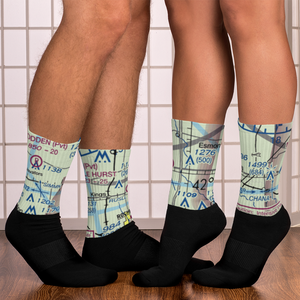 Maple Hurst Farms Airport (LL74) VFR Sectional Socks 
