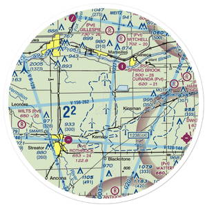 Egland Field (LL66) VFR Sectional Sticker (30 mile)