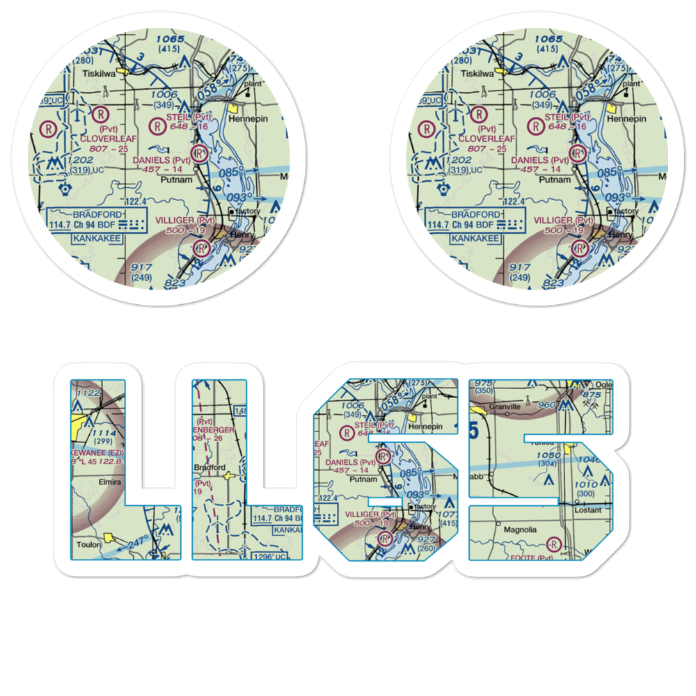 Edgar Read Airport (LL65) VFR Sectional Sticker Pack 