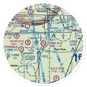 Dunn Airport (LL54) VFR Sectional Sticker (20 mile)