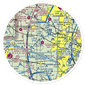 Olson Airport (LL53) VFR Sectional Sticker (30 mile)
