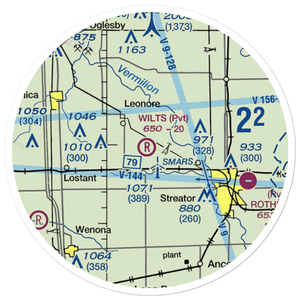 Wilts Airport (LL52) VFR Sectional Sticker (20 mile)