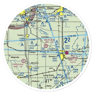Wilts Airport (LL52) VFR Sectional Sticker (30 mile)
