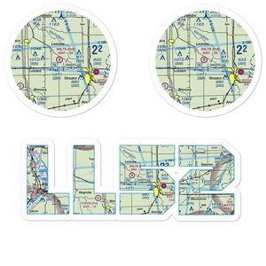Wilts Airport (LL52) VFR Sectional Sticker Pack