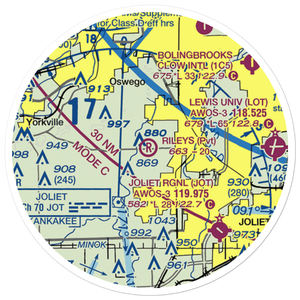 Riley's Field (LL51) VFR Sectional Sticker (20 mile)