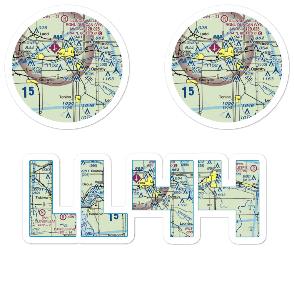 Trovero Airport (LL44) VFR Sectional Sticker Pack 