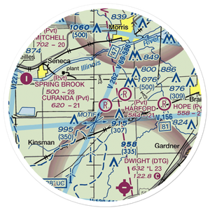 Curanda Airport (LL39) VFR Sectional Sticker (20 mile)