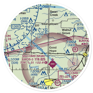 Rdh Farms Airport (LL33) VFR Sectional Sticker (20 mile)