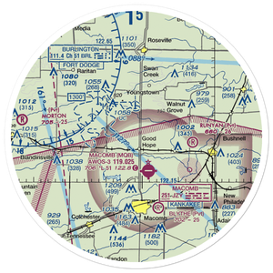 Rdh Farms Airport (LL33) VFR Sectional Sticker (30 mile)
