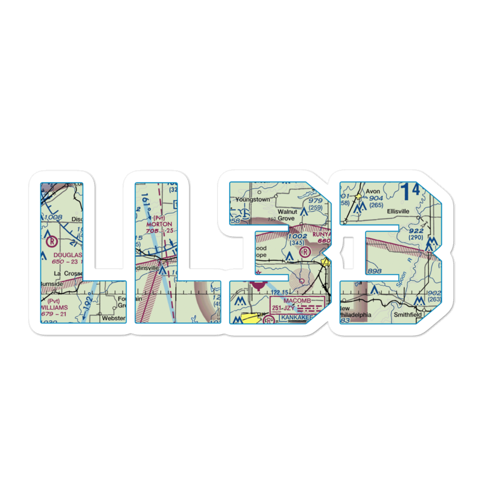 Rdh Farms Airport (LL33) VFR Sectional Sticker 