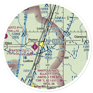 C D Maulding Airport (LL32) VFR Sectional Sticker (20 mile)