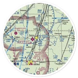 C D Maulding Airport (LL32) VFR Sectional Sticker (30 mile)