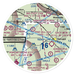 Sd Aero Airport (LL28) VFR Sectional Sticker (20 mile)