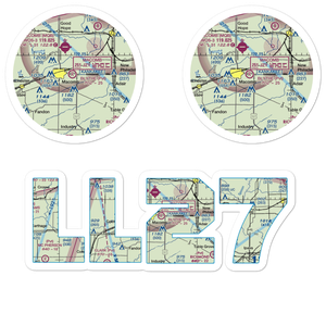 Smith Airport (LL27) VFR Sectional Sticker Pack