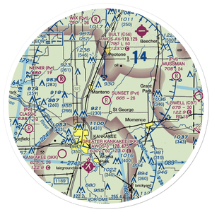 Sunset Acres Airport (LL24) VFR Sectional Sticker (30 mile)
