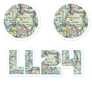 Sunset Acres Airport (LL24) VFR Sectional Sticker Pack