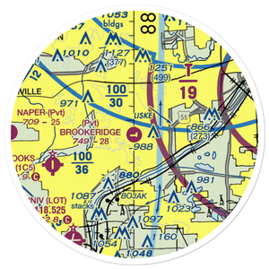Brookeridge Air Park (LL22) VFR Sectional Sticker (20 mile)