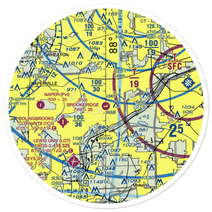 Brookeridge Air Park (LL22) VFR Sectional Sticker (30 mile)
