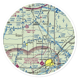 Ernest E Orwig Airport (LL18) VFR Sectional Sticker (30 mile)