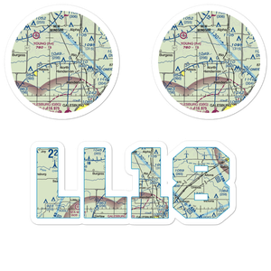 Ernest E Orwig Airport (LL18) VFR Sectional Sticker Pack