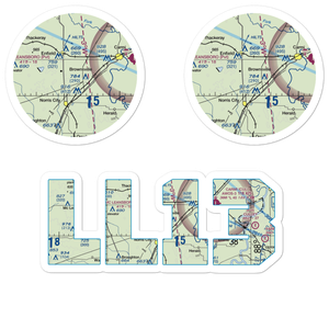 Stoney Real Estate Airport (LL13) VFR Sectional Sticker Pack