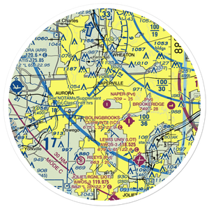 Naper Aero Club Airport (LL10) VFR Sectional Sticker (30 mile)