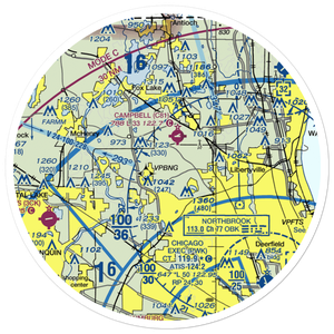 Air Estates Inc Airport (LL09) VFR Sectional Sticker (30 mile)