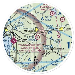 Herb Tautz Airport (LL07) VFR Sectional Sticker (20 mile)