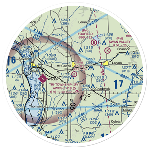 Herb Tautz Airport (LL07) VFR Sectional Sticker (30 mile)