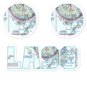 West Bay Seaplane Base (LA98) VFR Sectional Sticker Pack