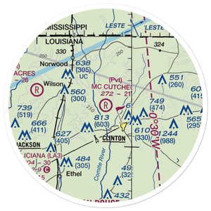 Mc Cutcheon Field (LA83) VFR Sectional Sticker (20 mile)