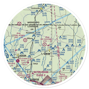Mc Cutcheon Field (LA83) VFR Sectional Sticker (30 mile)
