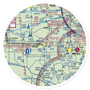 Cheneyville Airport (LA81) VFR Sectional Sticker (30 mile)
