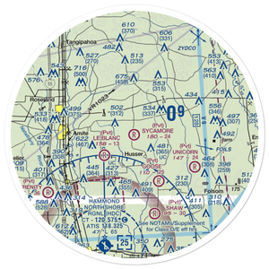 Sycamore Airport (LA79) VFR Sectional Sticker (30 mile)