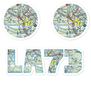 Huffaker Field (LA73) VFR Sectional Sticker Pack