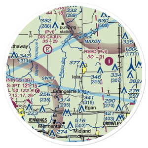 Zaunbrecher Strip (LA68) VFR Sectional Sticker (20 mile)