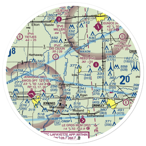 Zaunbrecher Strip (LA68) VFR Sectional Sticker (30 mile)