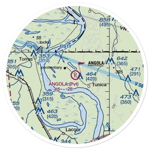 Angola Airstrip (LA67) VFR Sectional Sticker (20 mile)