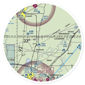 Travis Airport (LA63) VFR Sectional Sticker (30 mile)