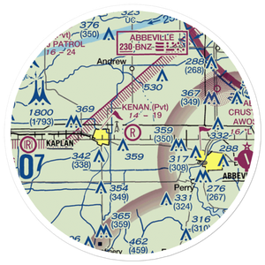 Kenan Airstrip (LA61) VFR Sectional Sticker (20 mile)
