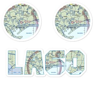Live Oak Landing Strip (LA60) VFR Sectional Sticker Pack