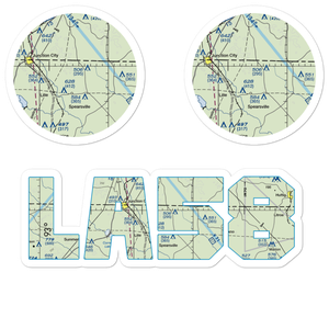 Peter Creek Ranch Airport (LA58) VFR Sectional Sticker Pack