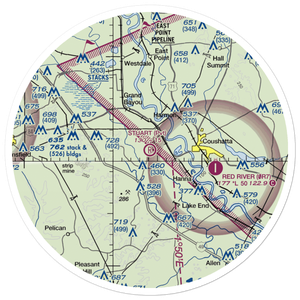Stuart Airstrip (LA51) VFR Sectional Sticker (30 mile)