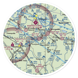 Max Airport (LA48) VFR Sectional Sticker (30 mile)