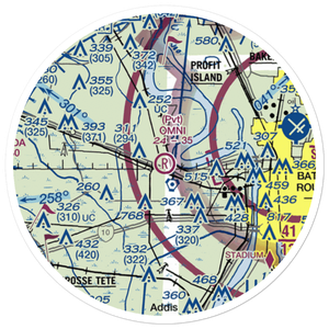 Omni Airport (LA46) VFR Sectional Sticker (20 mile)