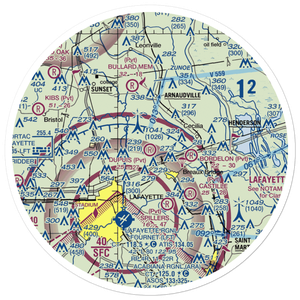 Dupuis Airport (LA41) VFR Sectional Sticker (30 mile)