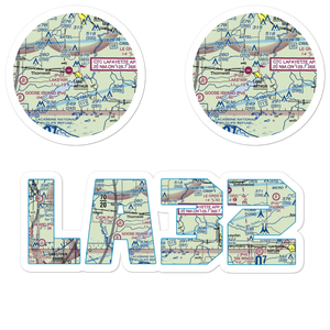 Lake Air Service Airport (LA32) VFR Sectional Sticker Pack