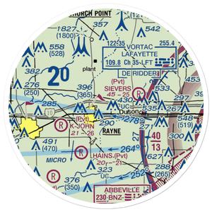 Phoenix Airport (LA30) VFR Sectional Sticker (20 mile)